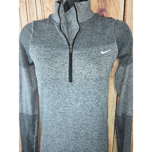 Nike Running Womens Half-Zip Athletic Pullover XS Long Sleeve Gray - Picture 3 of 6